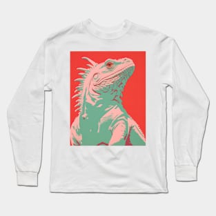 Iguana Duotone modern Long Sleeve T-Shirt